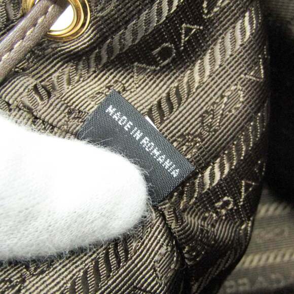 Prada Logo Jacquard Drawstring Bag Women's Leather,Jacquard Handbag,Shoulder ... - Picture 11 of 12